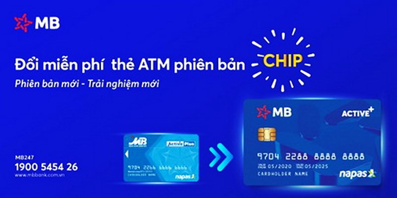 Bí quyết đổi thẻ ATM sang thẻ chip MB Bank