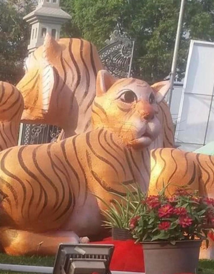 "Hoảng hốt" với linh vật Hổ ở Đồng Nai